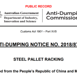 anti dumping duty steel pallet racking