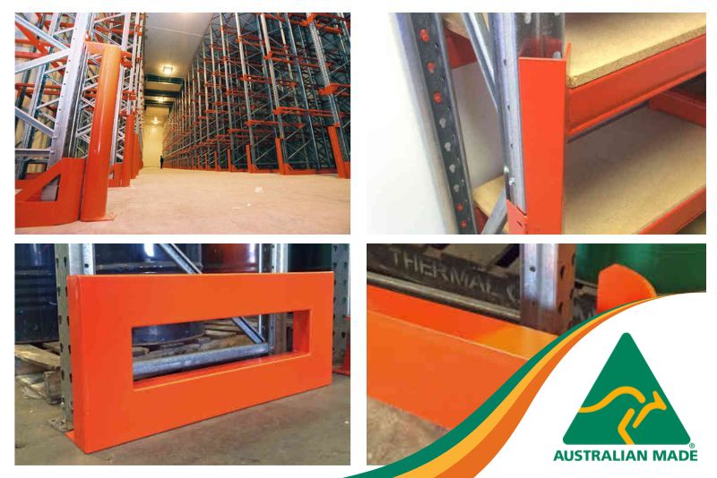 Pallet Raking Protection and Guards Brisbane Macrack Australian Made